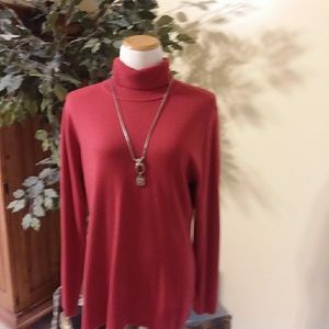 Long sleeved red sweater